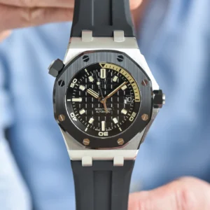 Audemars Piguet Royal Oak Offshore Diver Watch-White Dial 42mm-15710ST.OO.A010CA.01