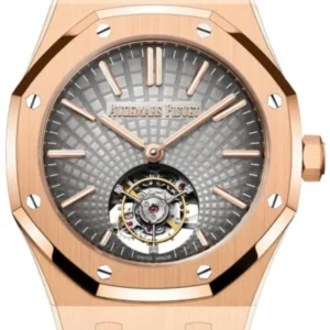 Audemars Piguet Royal Oak Tourbillon Rose Gold Grey Index Dial 26530OR.OO.1220OR.01