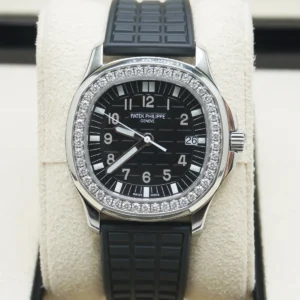 Patek Philippe 35.2mm Aquanaut Luce Watch Black Dial 5067A