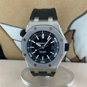 Audemars Piguet Royal Oak Offshore Diver Watch-Black Dial 42mm-15710ST.OO.A002CA.01