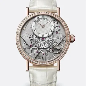 Breguet Tradition Silver & Grey Dial Blue 40 MM Watch for Men